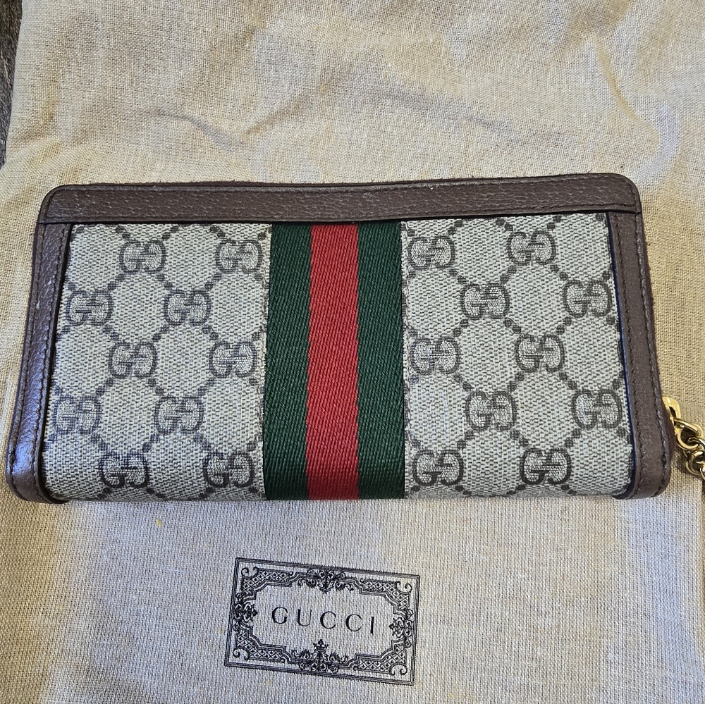 Gucci Ophidia Large Tote Bag and Wallet Very Good Condition Authentic - Picture 11 of 16